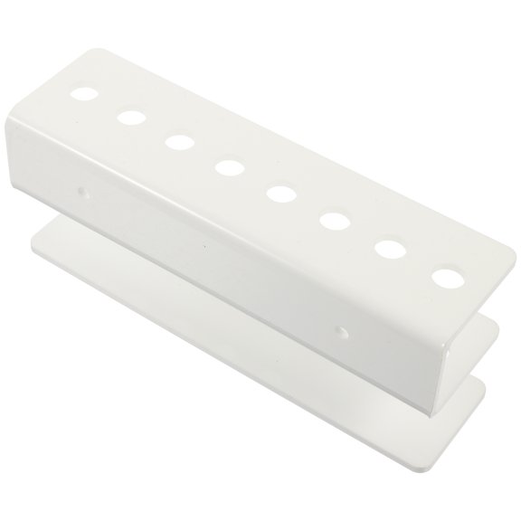 UPOUART 1 Set Acrylic White Rectangular Wall Rack for Indoor Storage 11.8x2.9x1.8in