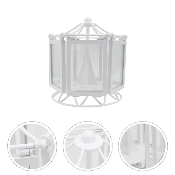 UPOUART 1 Set Creative Music Photo Frame White Glass and Wood Photo Display for Item Living Room Friends