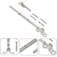 thumbnail image 1 of UPOUART 1 Set Flat Head Weatherproof Cable Railing System Kit Suitable for Wire Rope Hardware Accessory, 1 of 7