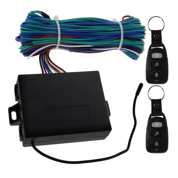 UPOUART 1 Set Keyless Entry System Car Keyless Entry Kit With Black ABS Material
