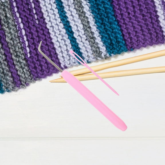 UPOUART 1 Set Knitter Spool Loom Knitting Tool for Crochet Hook Rosy Plastic Compact DIY Projects Home Decor