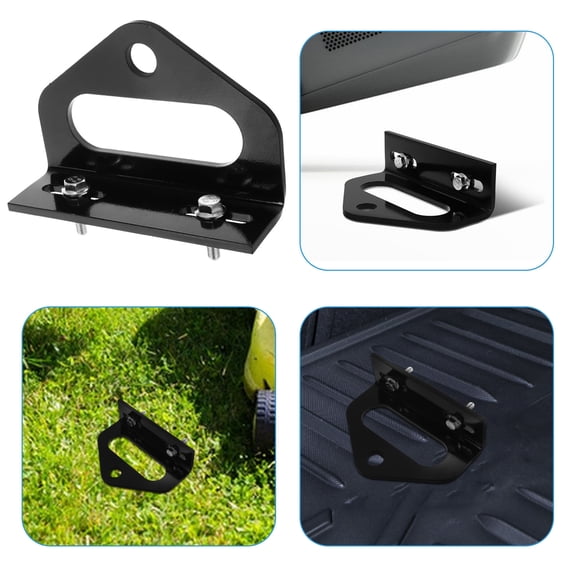 UPOUART 1 Set Metal Mower Trailer Hitch for Lawn Mower Towing Hitch Kit Mobility and Durability in Black 6.3x4.3x2.0in