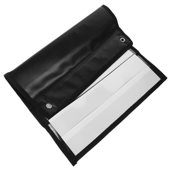 UPOUART Magnetic Hanging Pocket Chart Organizer Set, Black Tear-Resistant Storage Bag for Classroom and Home Use