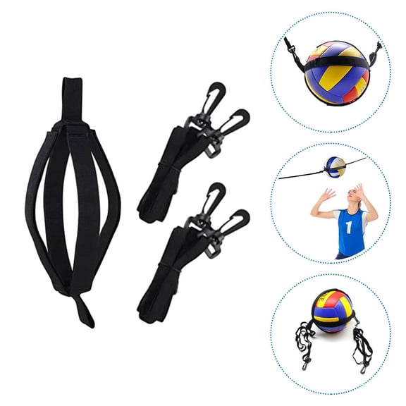UPOUART Training Volleyball Tool Volleyball Spike Trainer Black Nylon 1 Set