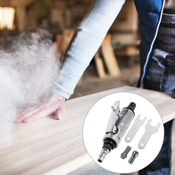 UPOUART Air Die Grinders Pneumatic Straight Die Grinder Iron 1 Set