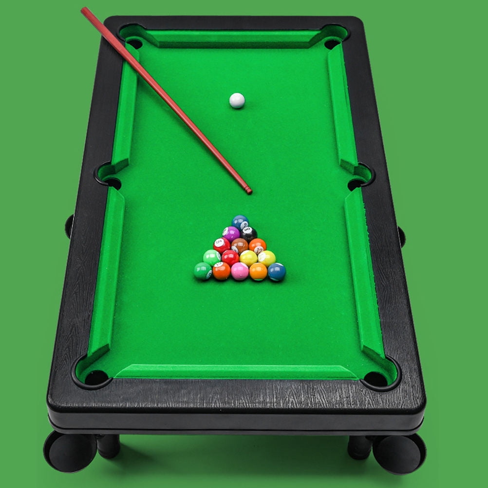UPOUART 1 Set Small Pool Table for Camping Out 44x24cm Plastic Felt ...