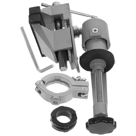 UPOUART 1 Set Workbench Vise Silver Rotation Tool for DIY Projects