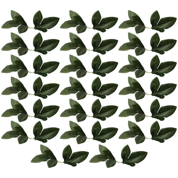 UPOUART 1 Set of 20 Pcs Green Leaves Decor Assorted Color Plastic for DIY Projects and Home Decor