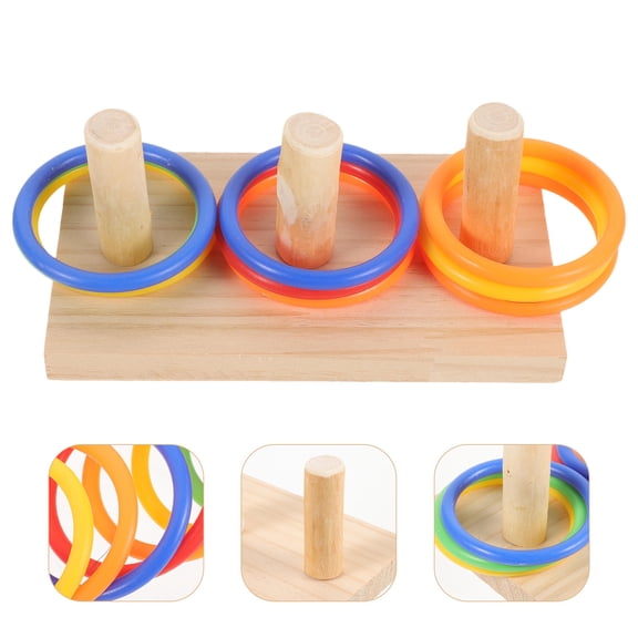 UPOUART 1 Set of Bird Training Toy Wood Assorted Color for Bird Owners