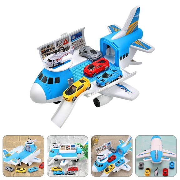 UPOUART 1 Set of Cargo Airplane Car Toy Transport Cargo Plane Plastic Assorted Color Storage