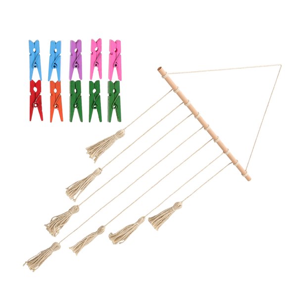 UPOUART 1 Set of Cotton Thread Wall Ornament Hand Woven Wall Hanging for Family Friends