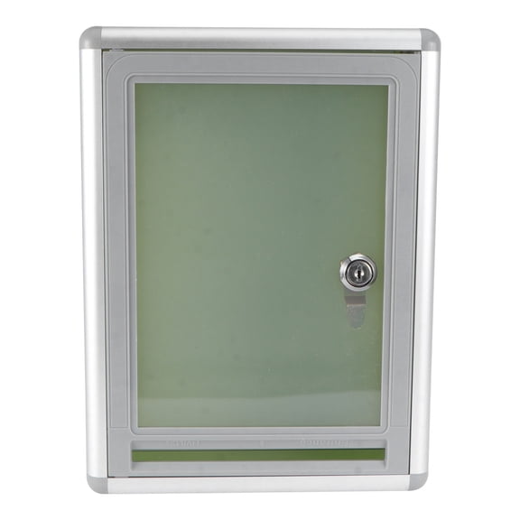 UPOUART Grey Resin Suggestion Box for Office and Public Spaces, 1 Set, Feedback Collection Container