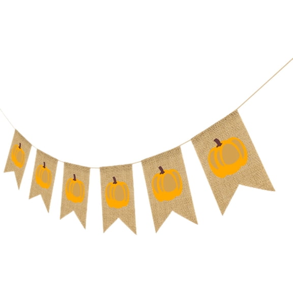 UPOUART Thanksgiving Felt Banner Set with Decorative Triangle Flags for Autumn Home Decor and Seasonal Celebration