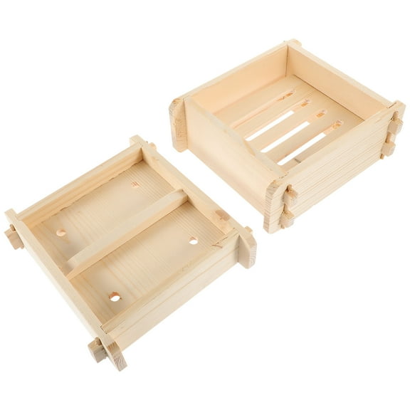 UPOUART 1 Set of Wood Steamer Square Shape Steamer with Lid for Cooking and Food Steaming in Restaurants