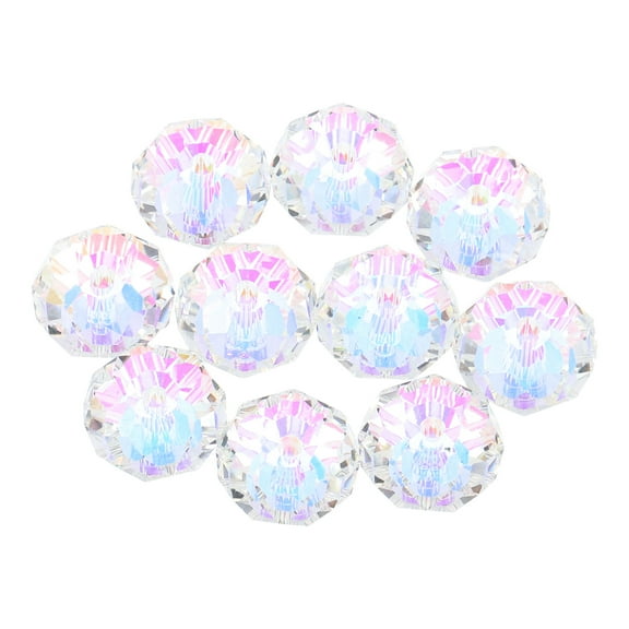 UPOUART 10 Pcs Crystal Beads Multi Sparkly Beads for Jewelry Making Bracelets Necklaces Craft Projects Supplies