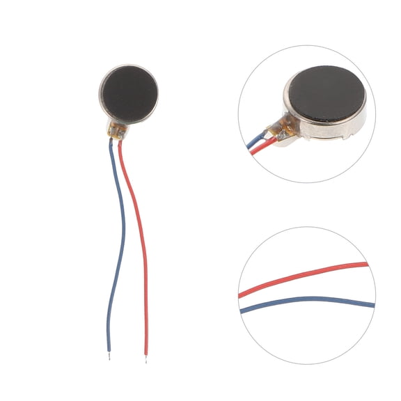 UPOUART 10 Pcs Mini Button Vibration Motors Black Stainless Steel Vibration Applications