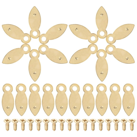 UPOUART 100Pcs Metal Picture Frame Hardware Backing Clips with Golden Iron for Firm Fixation
