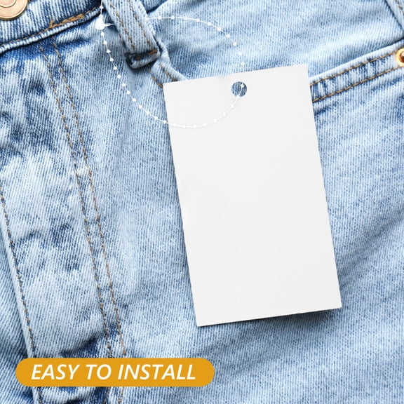 UPOUART 1000 Pcs Shipping Tags String Plastic Transparent for Attaching Tags Clothing Accessories