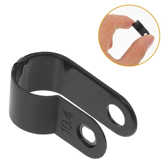 UPOUART 1000Pcs Plastic Cable Clamps Nylon Black Fixation For Office Use