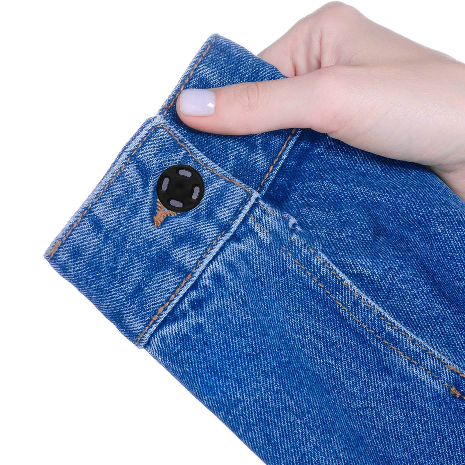 UPOUART Black Invisible Nylon Fasteners for Sewing, Crafts, Casual and Professional Wear, and Easy to Use