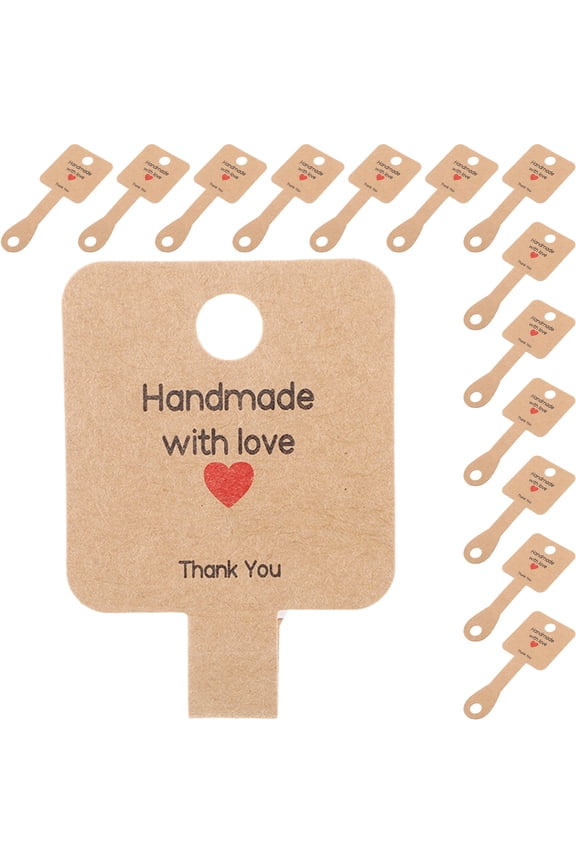 Decorative Keychain Display Card Multi-Color Kraft Paper for Hanging 100Pcs