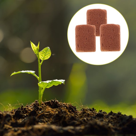 UPOUART 100-Pack Light Brown Peat Grow Starter Cubes with Nutrient Supply for Planting and Seed Germination