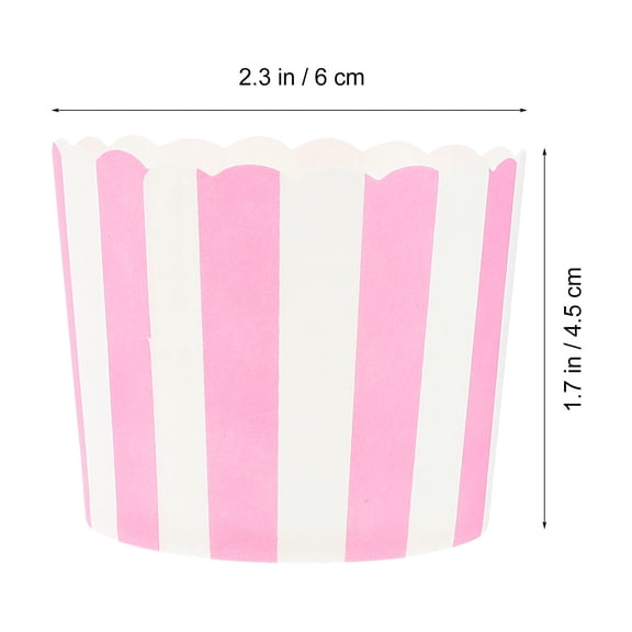 UPOUART 100Pcs Lightweight Paper Cake Cups Muffin Storage Cups Safe and Practical for Celebration