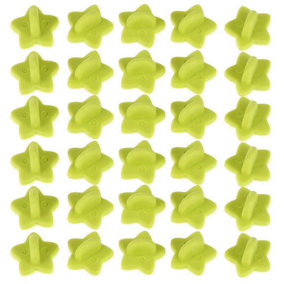 UPOUART 100Pcs Rubber Pin Backs for Jewelry Making Artists Light Green Secure Locking Brooch Cap