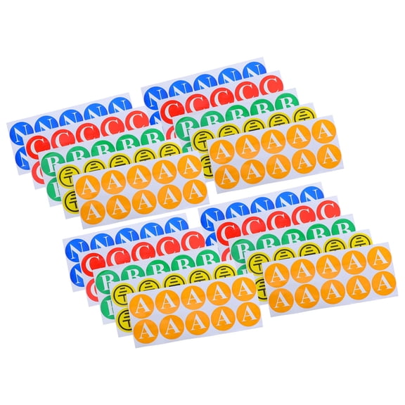 UPOUART 100Pcs Industrial Warning Sign Stickers Electrical Panel Labels Multi Color Waterproof