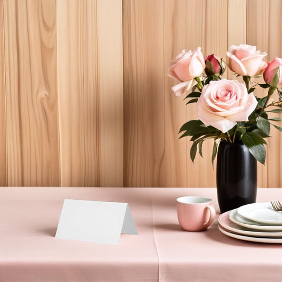 UPOUART 100Pcs White Wedding Place Cards Printable for Smooth Handwriting Or Printing