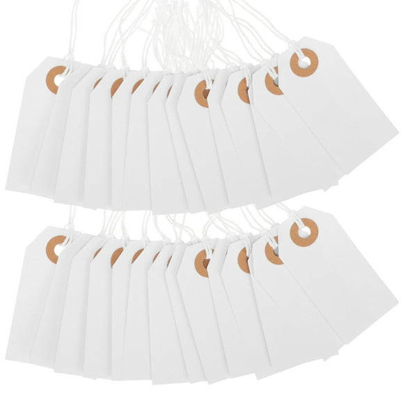 UPOUART 100Pcs Writable Tags for Small Business and Inventory Management 2.8x1.4in