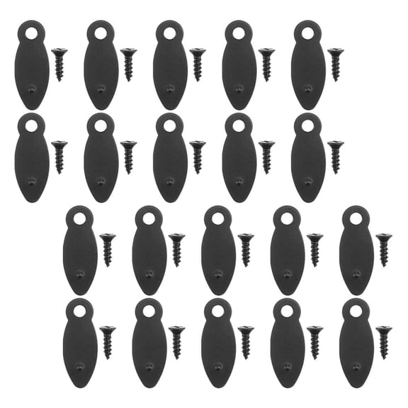 UPOUART 100pcs Black Metal Picture Frame Clips for Secure Backing Fixing, Easy to Install, Compatible with 9x22mm Frames