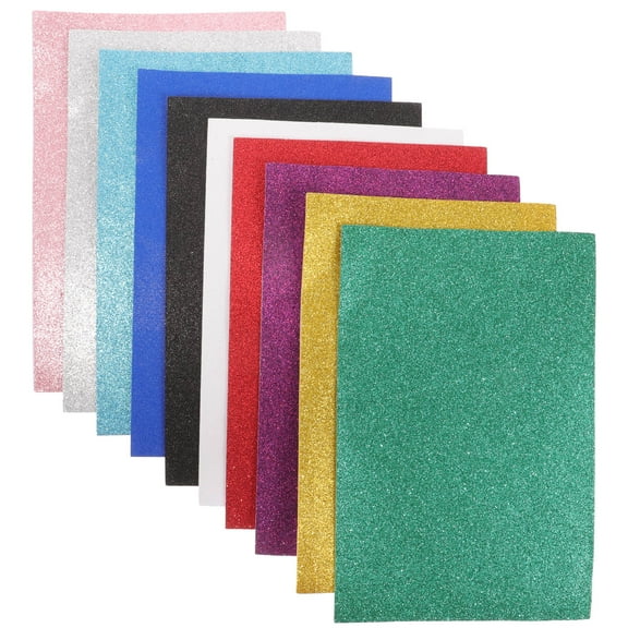 UPOUART Glitter Foam Sheet Assorted Colors for DIY Handmade Crafts