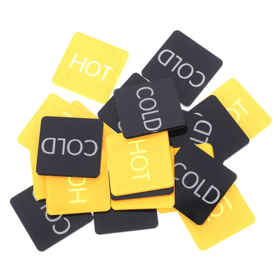 UPOUART Acrylic Hot Indicator Stickers for Shower and Sink 10 Pairs