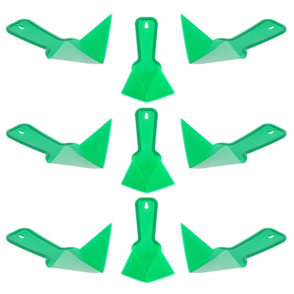 UPOUART Green Plastic Internal Corner Trowel 10pcs for Drywall Mudding and Shaping Corners