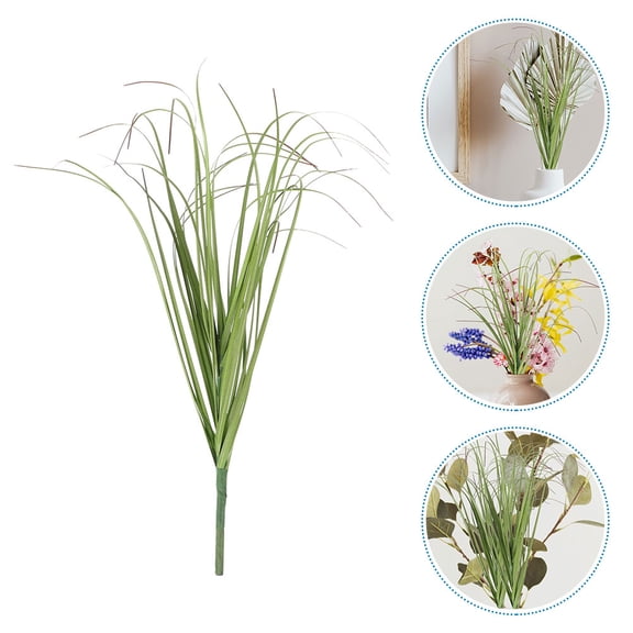 UPOUART 10Pcs Artificial Grass Plants Green Faux Plant Model with Realistic Appearance for Home and Outdoor Use