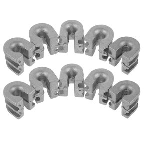 UPOUART 10Pcs Brush Cutter Eyelet Insert for Trimmer Head Metal Line Guide Plated Silver Durable Design