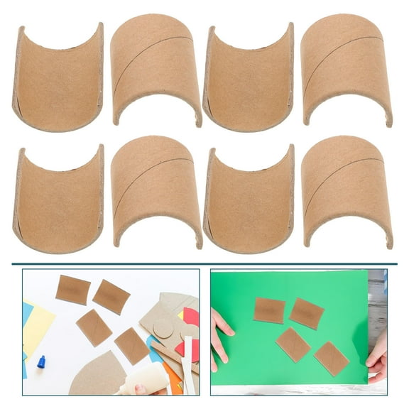 UPOUART 10Pcs Creative Craft Tubes Chocolate Cardboard Tubes Easy to Install for DIY and Classroom