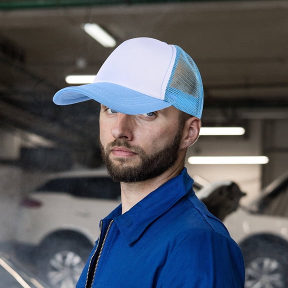 UPOUART 10Pcs Lightweight Polyester Mesh Baseball Hats Blank for Daily Use