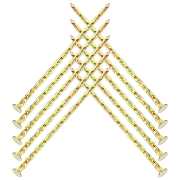 UPOUART 10Pcs Spiral Metal Landscape Stakes Carbon Steel Turf Nails for Artificial Grass Fixing