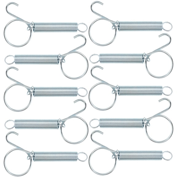 UPOUART 10Pcs Lightweight Plated Cage Spring Hooks for Home Use with Simple Durable Design