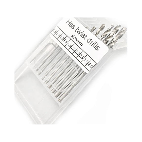 UPOUART 10Pcs Manual Drill Bit Silver Rotary Tool Accessories for Jewelry Crafting Hobbyists