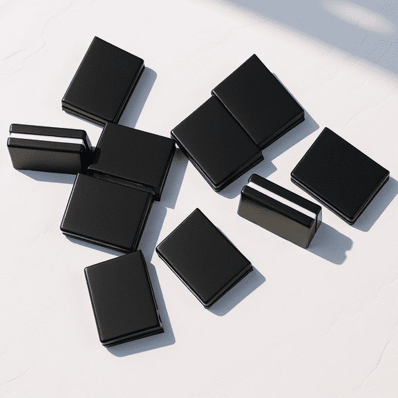 UPOUART 10pcs Fader Caps Replacement Black ABS Knob Cap for DJ Equipment