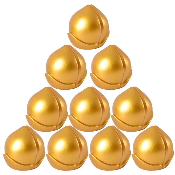 UPOUART Baby Shower Peach Decorations Golden 10Pcs 2x2in
