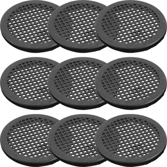 UPOUART 10Pcs Black Plastic Soffit Vents Round Ventilation Covers for Home Use