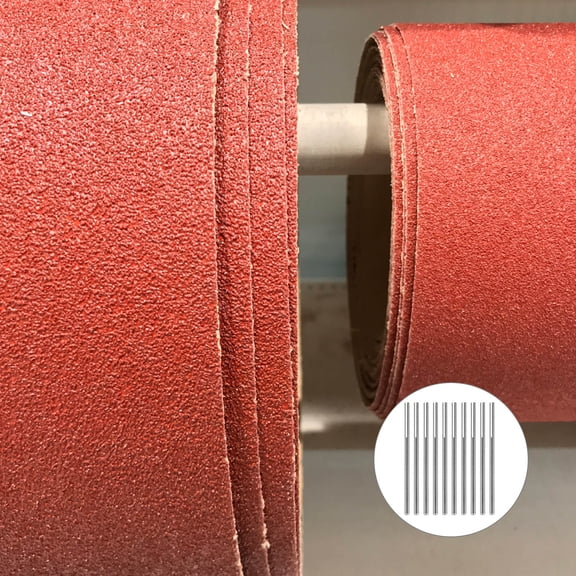 UPOUART 10Pcs Premium Durable Clamping Rods Multipurpose Sandpaper Clamp Rods for Rotary Tools Plated Silver