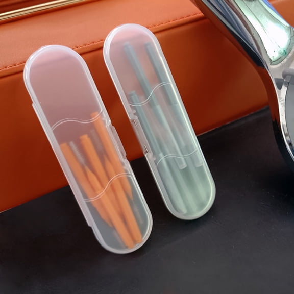 UPOUART 10Pcs Professional Orange Gaps Hole Cleaning Brush for USB Ports Keyboards and Electronic Devices