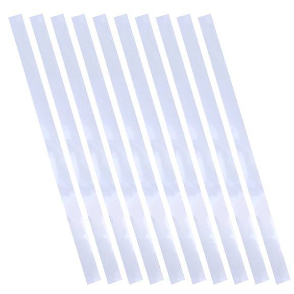 UPOUART 10Pcs Reflective Strip Sticker Silver Paper for Speed Tester Tachometer Distance Meter 7.86X0.39X0.04in