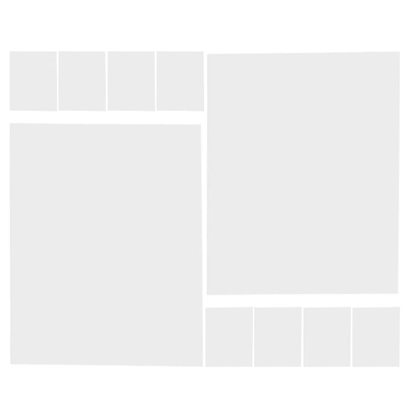 UPOUART 10Pcs Self Adhesive LED Light Diffuser Sheets Easy Install for LED Panel and Strip Lights