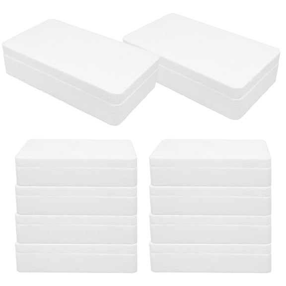 UPOUART 10Pcs Tempered Glass Film Shipping Box White Foams for Protection for Phone Cases During Shipping